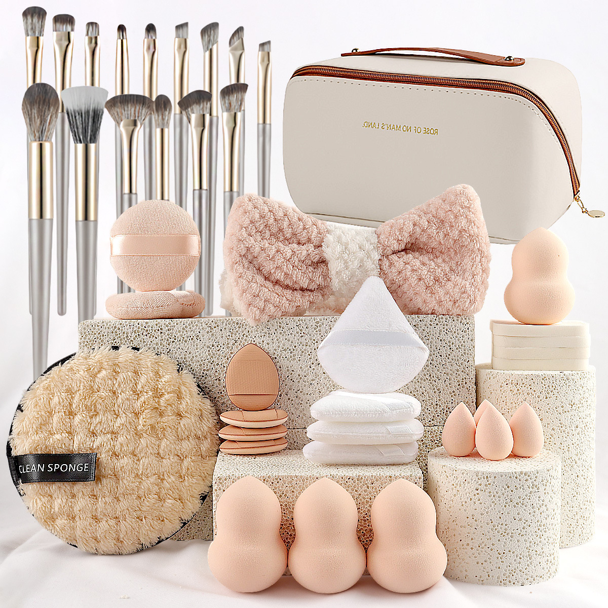 Leather Handle Bag with 36 Pcs – Beauty Makeup Gift Sets recenzja i cena