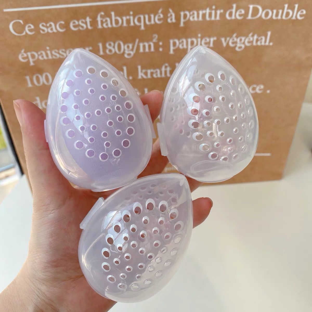 Empty Makeup Sponge Storage Bo – Beauty Makeup Egg recenzja i cena