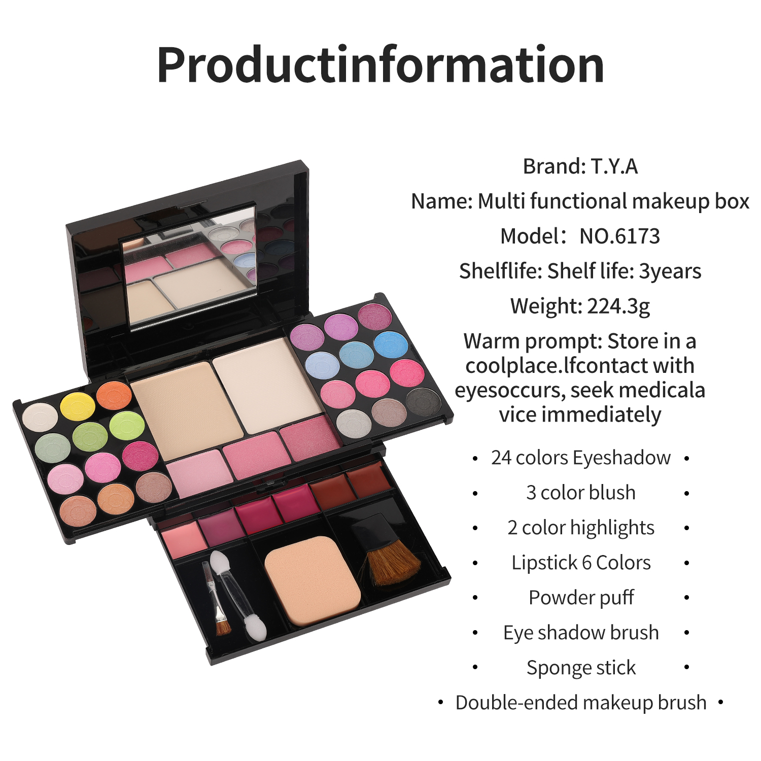 35 color pearl eye shadow make – Huda Beauty Makeup Set recenzja i cena