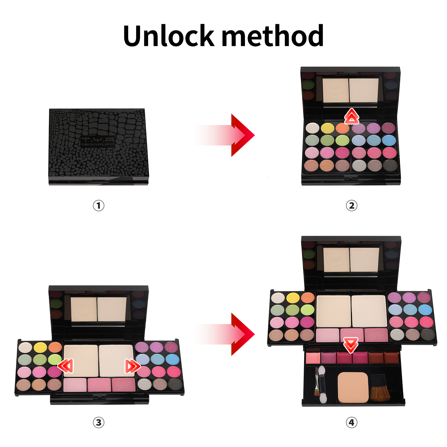 35 color pearl eye shadow make – Huda Beauty Makeup Set recenzja i cena