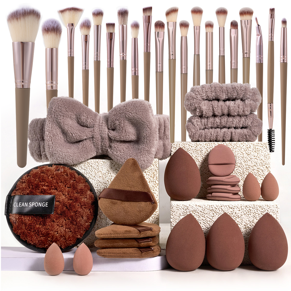 Makeup Brushes and Sponges Set – Beauty Makeup Gift Sets recenzja i cena