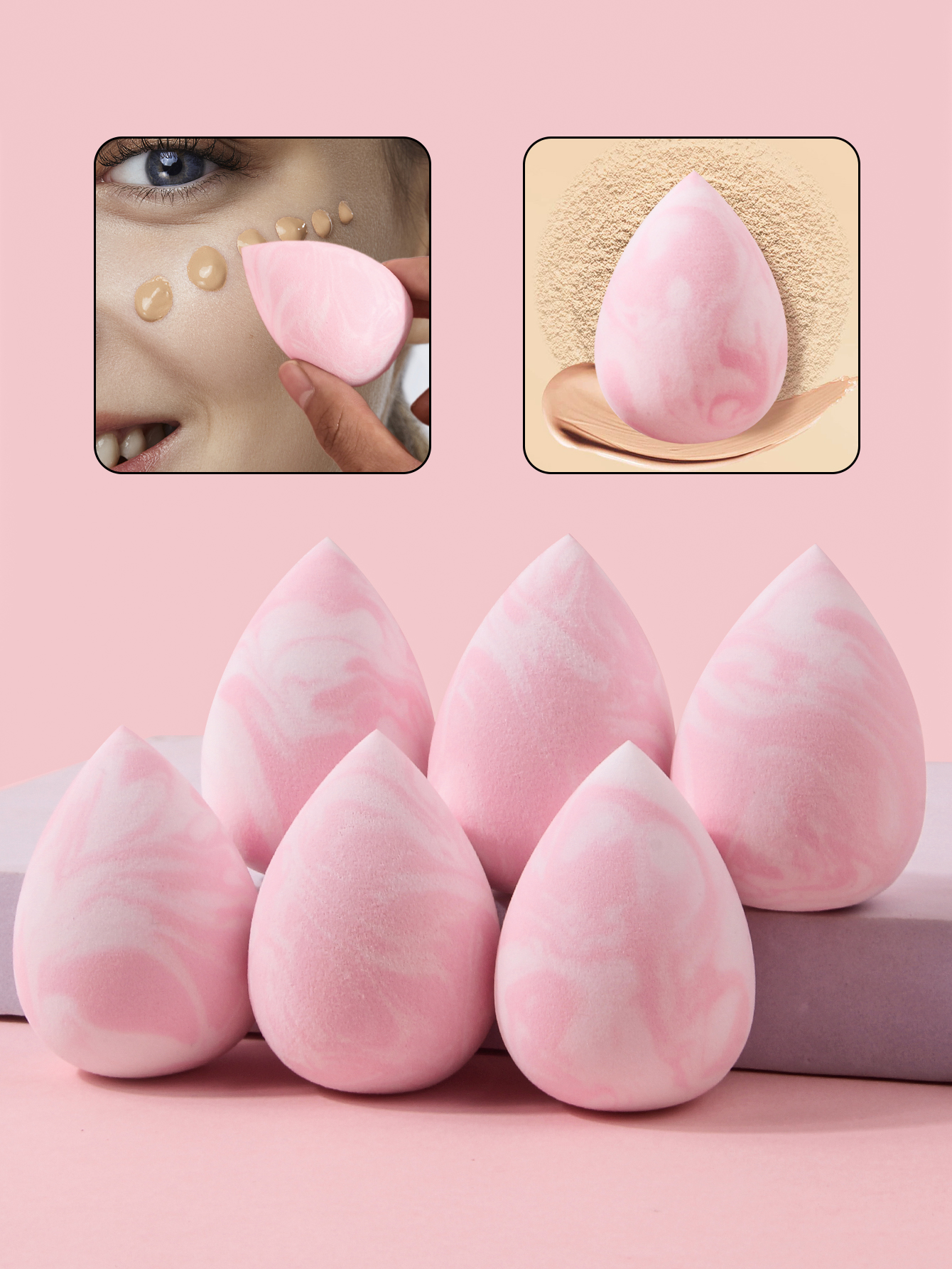 6PCS High Appearance Level Bea – Beauty Makeup Egg recenzja i cena