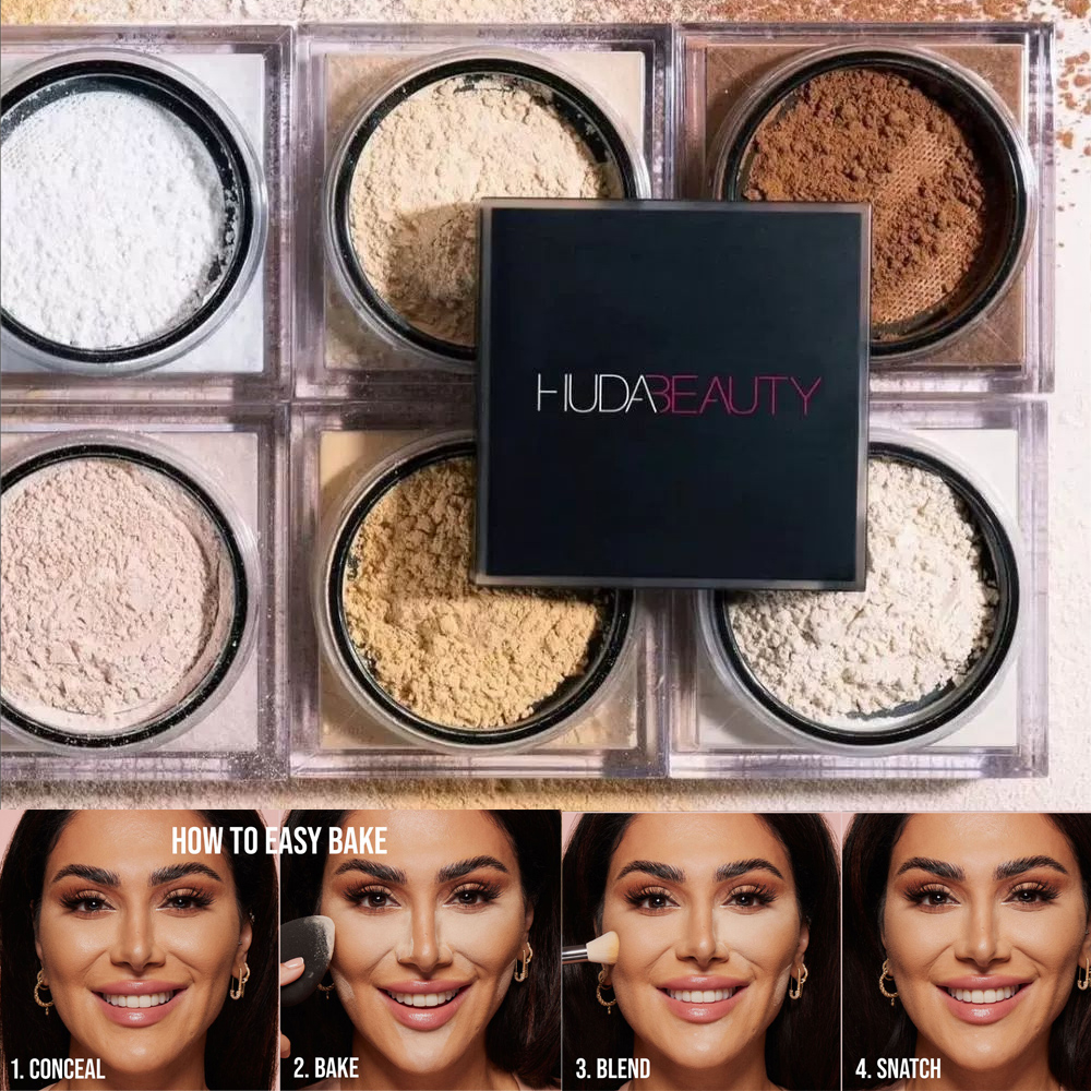 HudaBeauty Loose powder makeup – Huda Beauty Makeup Set recenzja i cena