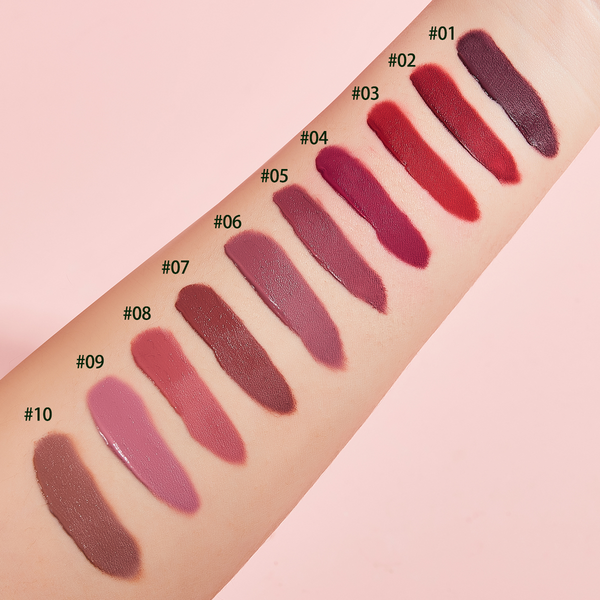 10 Pieces/Set Lip Gloss Velvet – Huda Beauty Makeup Set recenzja i cena