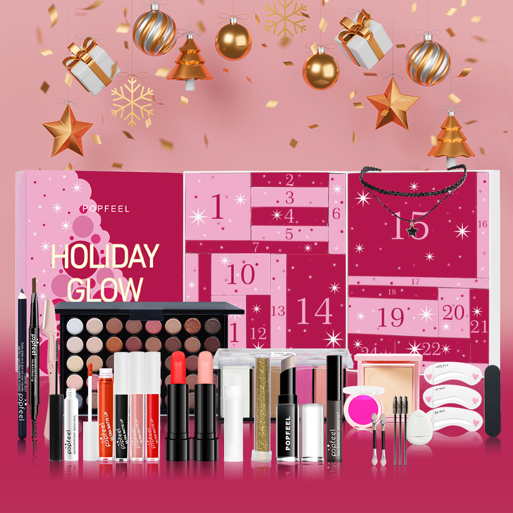POPFEEL 24 Day Holiday Glow Ad – Beauty Makeup Gift Sets recenzja i cena