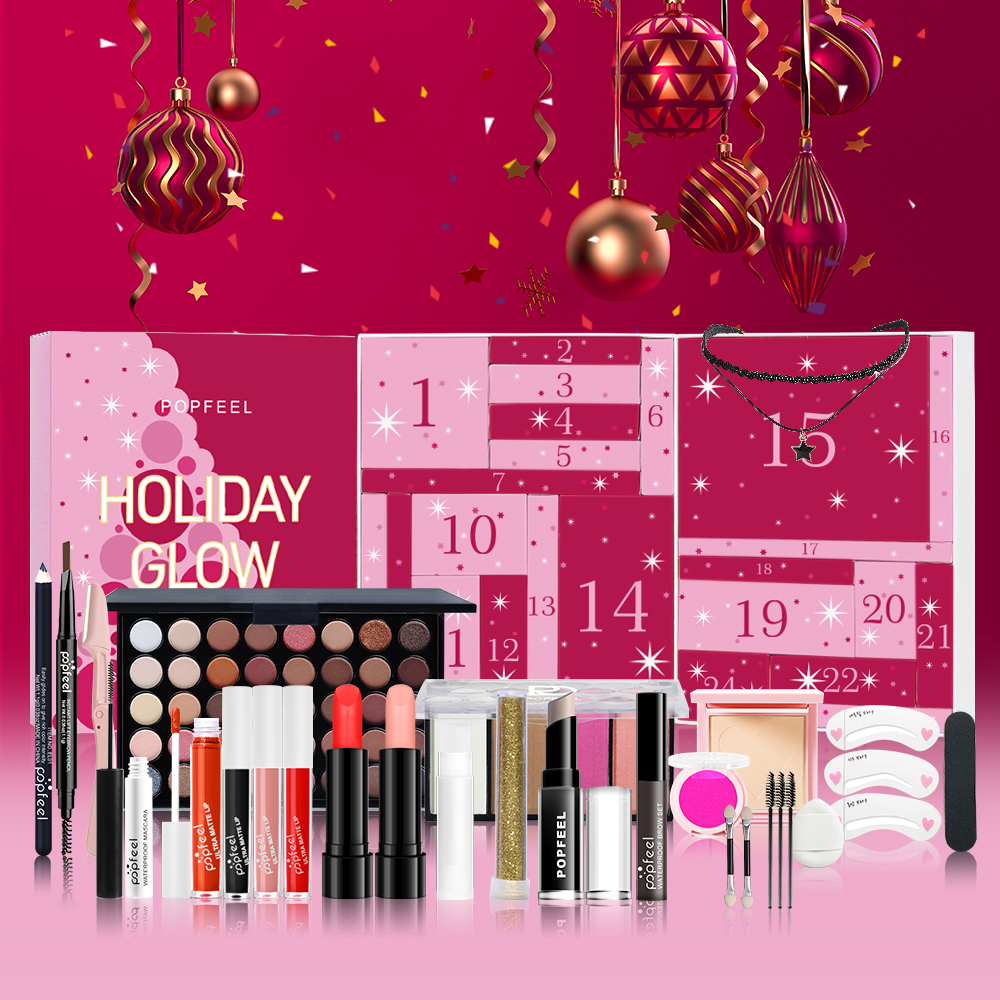 POPFEEL 24 Day Holiday Glow Ad – Beauty Makeup Gift Sets recenzja i cena
